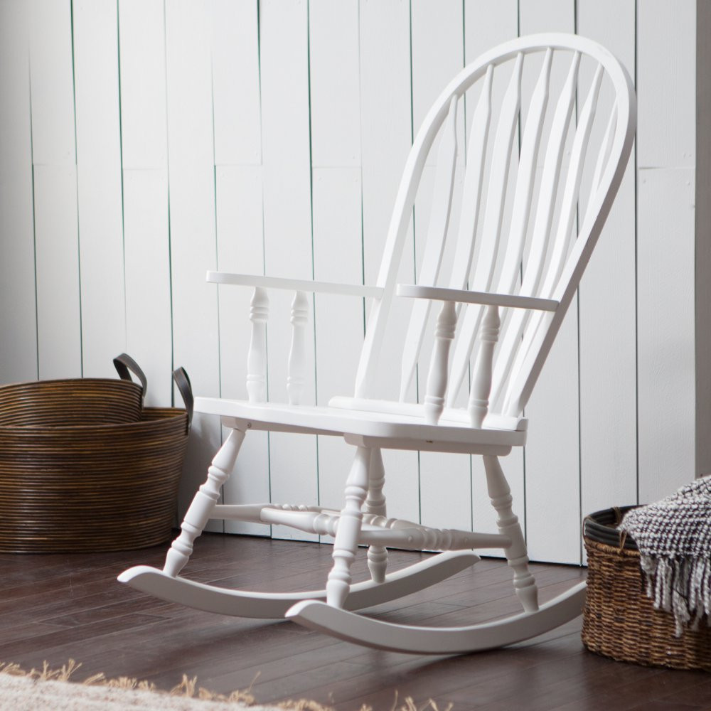 Best ideas about White Rocking Chair
. Save or Pin Belham Living Windsor Indoor Wood Rocking Chair White Now.