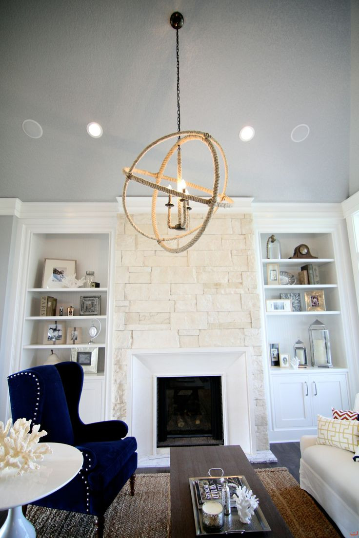 Best ideas about White Stone Fireplace
. Save or Pin built in shelving around the white stone fireplace and Now.