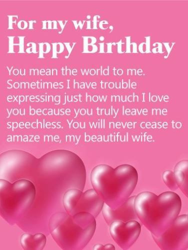 Best ideas about Wife Birthday Quotes
. Save or Pin Happy birthday wife cards birthdays people wish for Now.