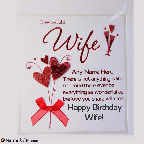 Best ideas about Wife Birthday Wishes
. Save or Pin Romantic Birthday Wishes For Wife With Her Name And Now.