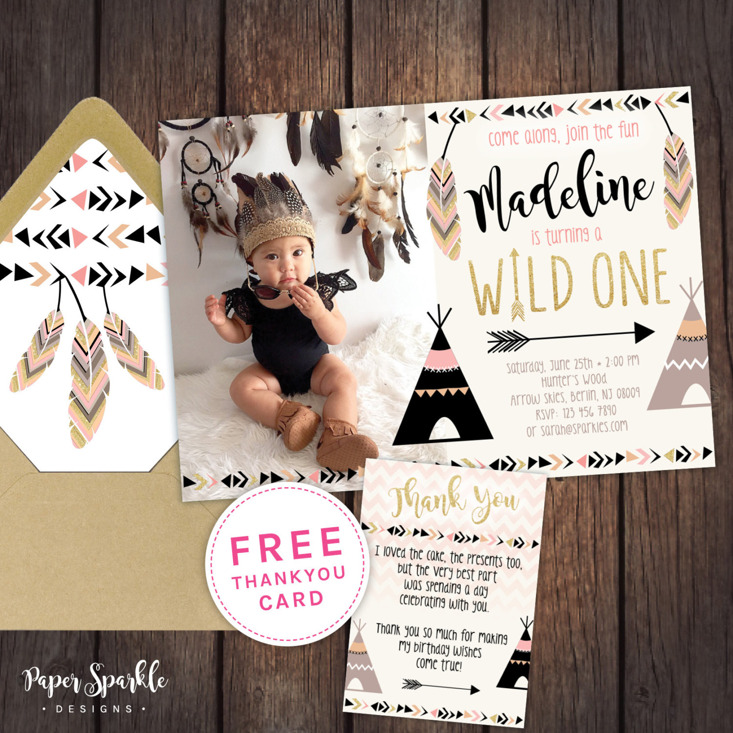 Best ideas about Wild One Birthday Invitations
. Save or Pin Wild one invitation First birthday invitation pow wow Now.