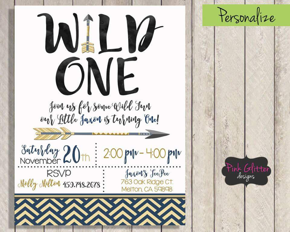 Best ideas about Wild One Birthday Invitations
. Save or Pin Wild e Invite Wild e Invitation Wild e Birthday Wild Now.