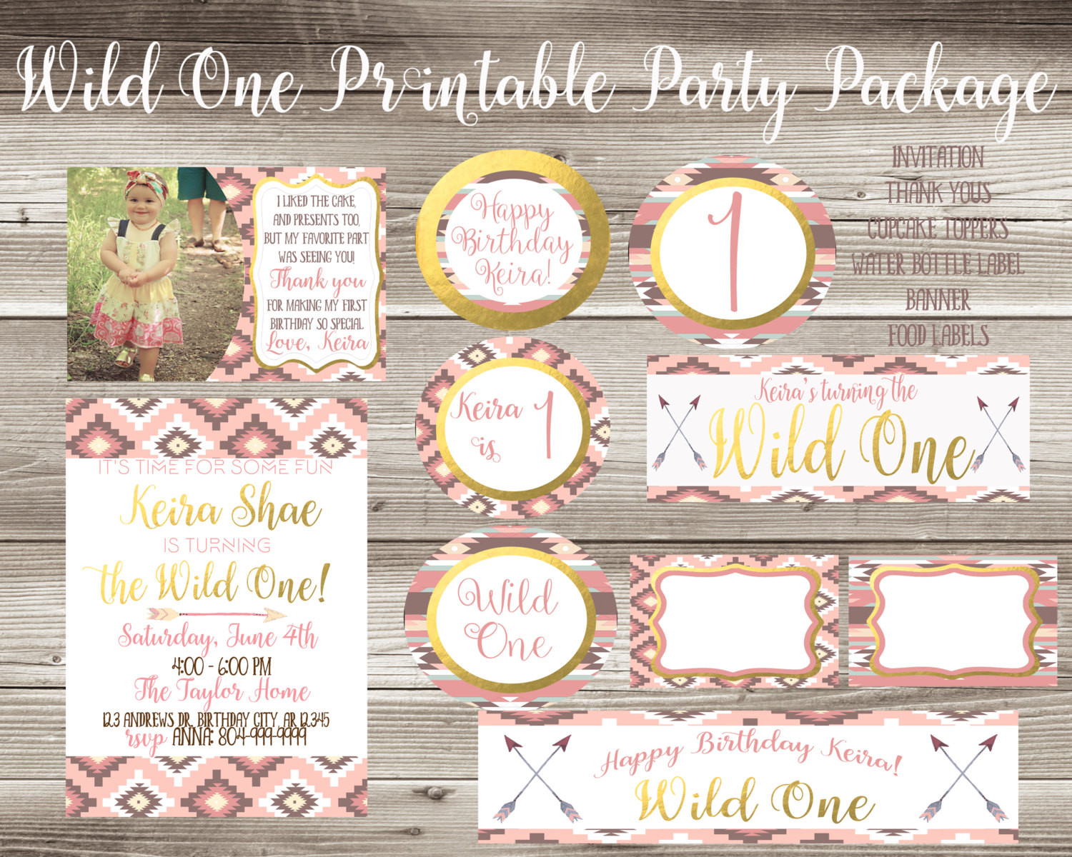 Best ideas about Wild One Birthday Invitations
. Save or Pin Wild e Birthday Party Pack Printable Invitation Boho Now.