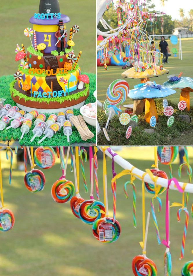 Best ideas about Willy Wonka Birthday Party
. Save or Pin Kara s Party Ideas Willy Wonka Chocolate Factory Candy Now.