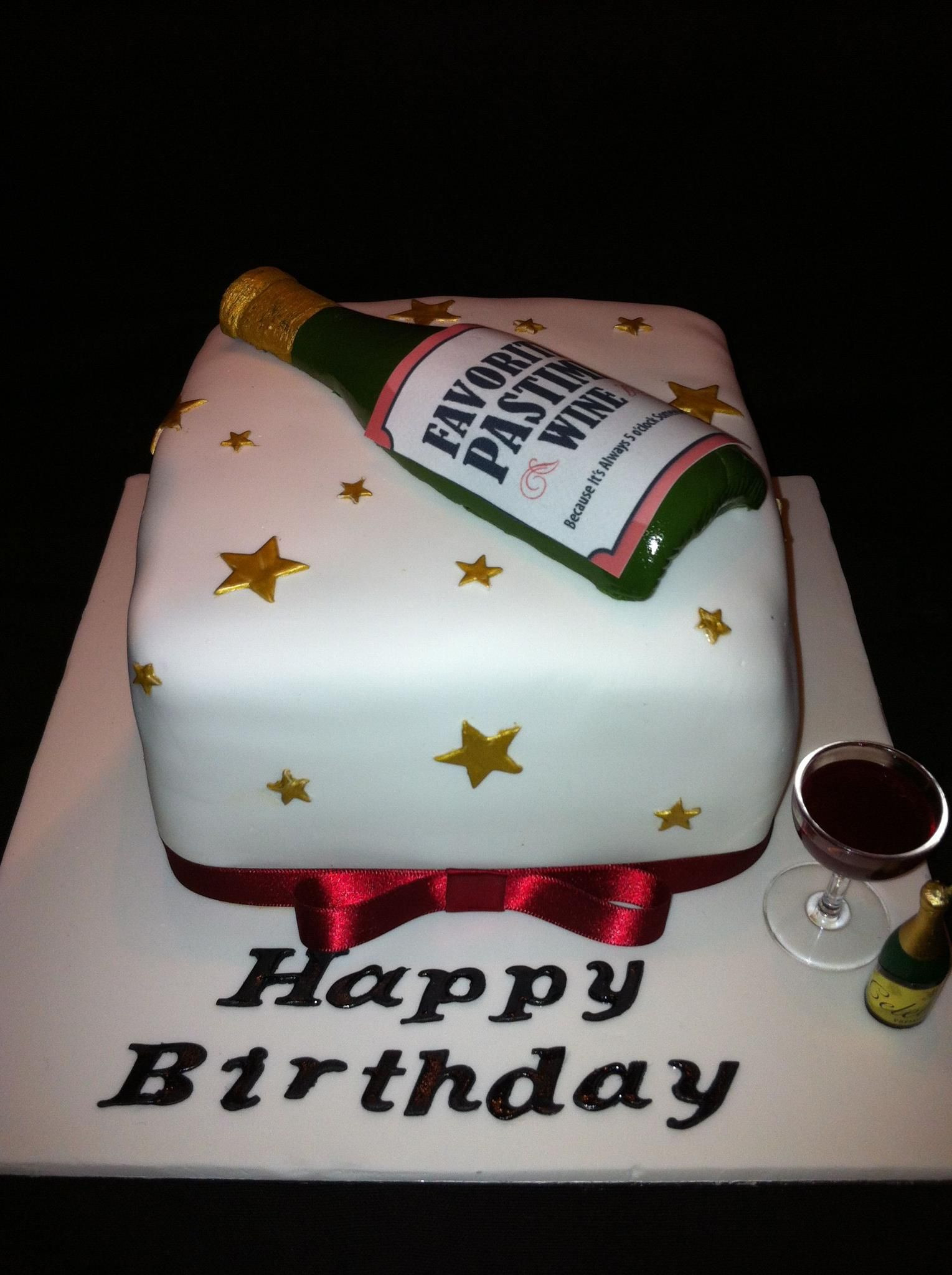 Best ideas about Wine Birthday Cake
. Save or Pin Red wine lover s birthday cake Now.