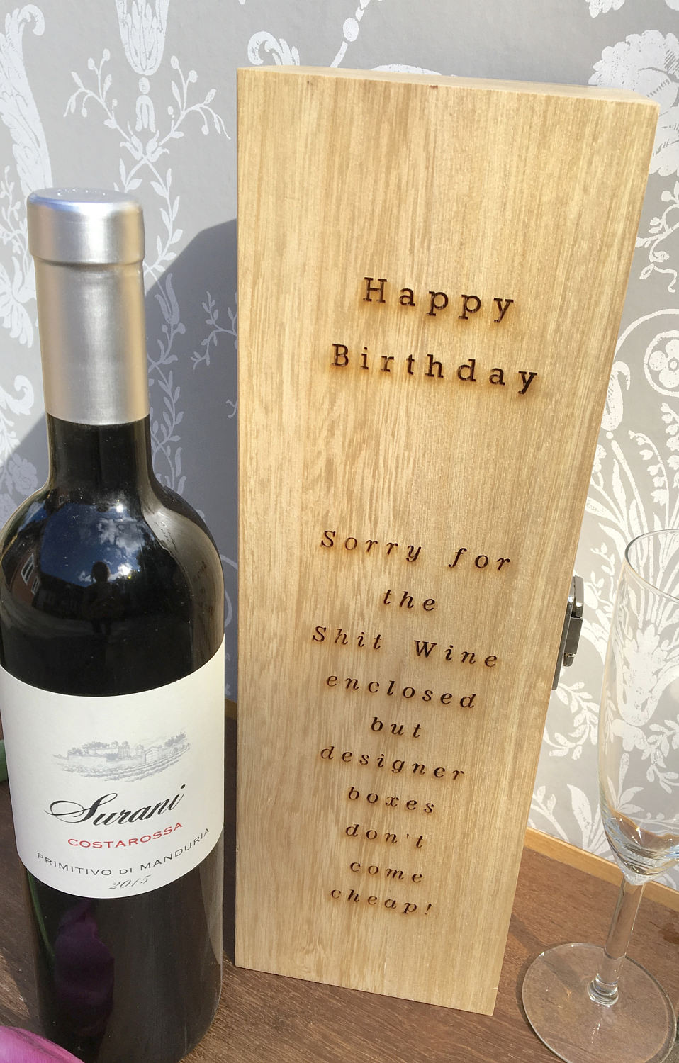 Best ideas about Wine Birthday Gifts
. Save or Pin Birthday Wine Box Birthday Gift Gift for Wine Lover Now.