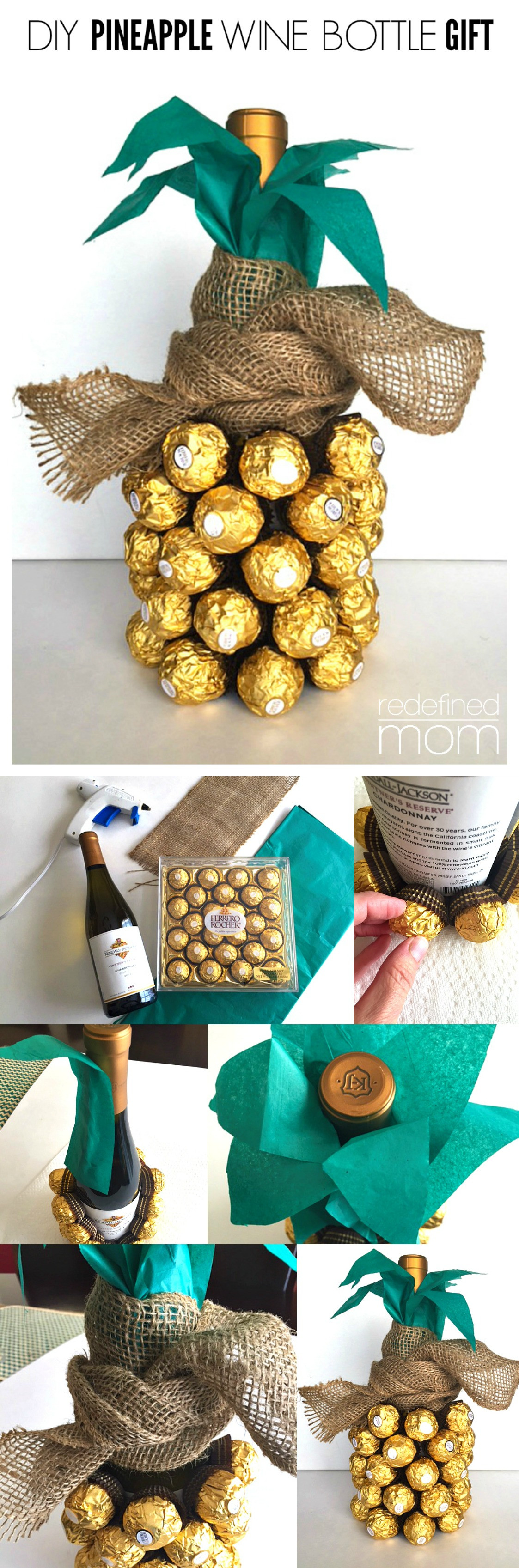 Best ideas about Wine Bottle Gift Ideas
. Save or Pin DIY Pineapple Wine Bottle Gift Tutorial Now.