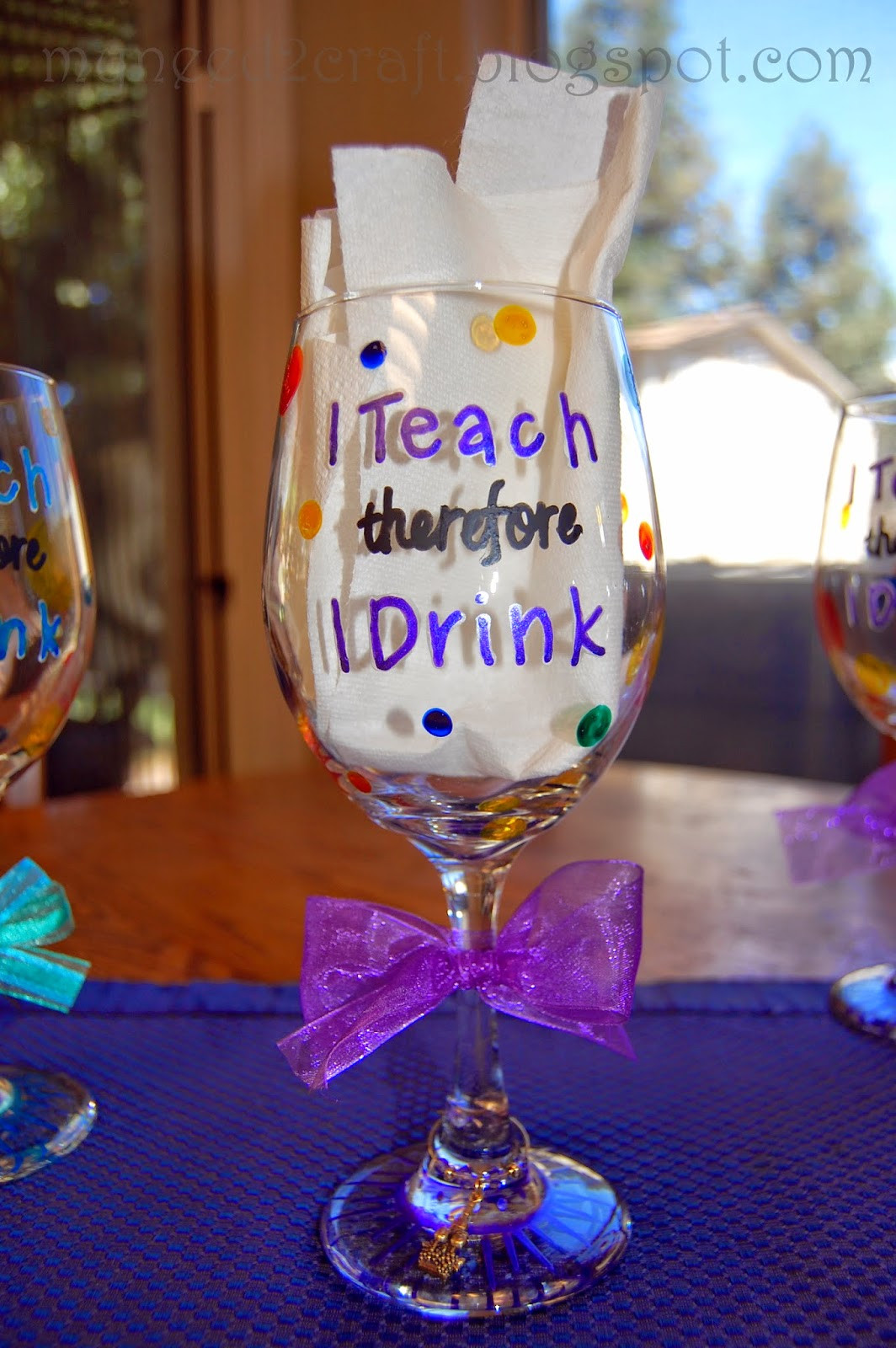 Best ideas about Wine Glass Gift Ideas
. Save or Pin MyNeed2Craft by Terri Deavers Wine glass t ideas for Now.