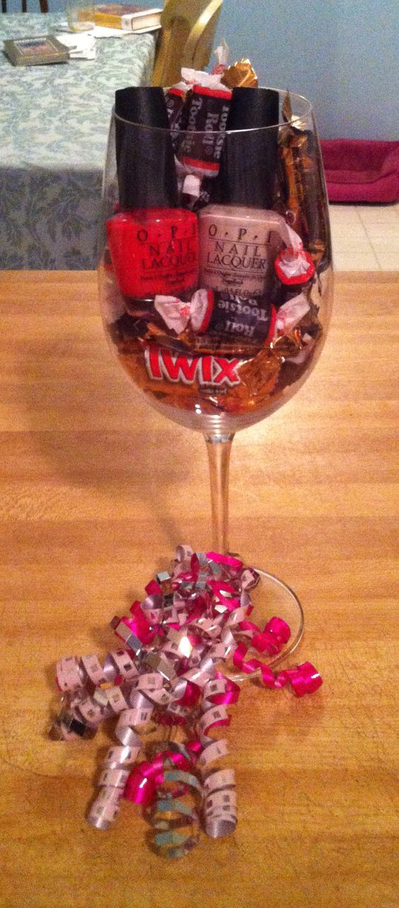 Best ideas about Wine Glass Gift Ideas
. Save or Pin I made this super simple & affordable t for my friend Now.