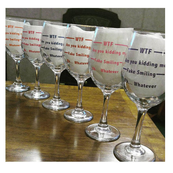 Best ideas about Wine Glass Gift Ideas
. Save or Pin Wine Glasses Any Color WTF Wine Glass from Tilly Jean Now.