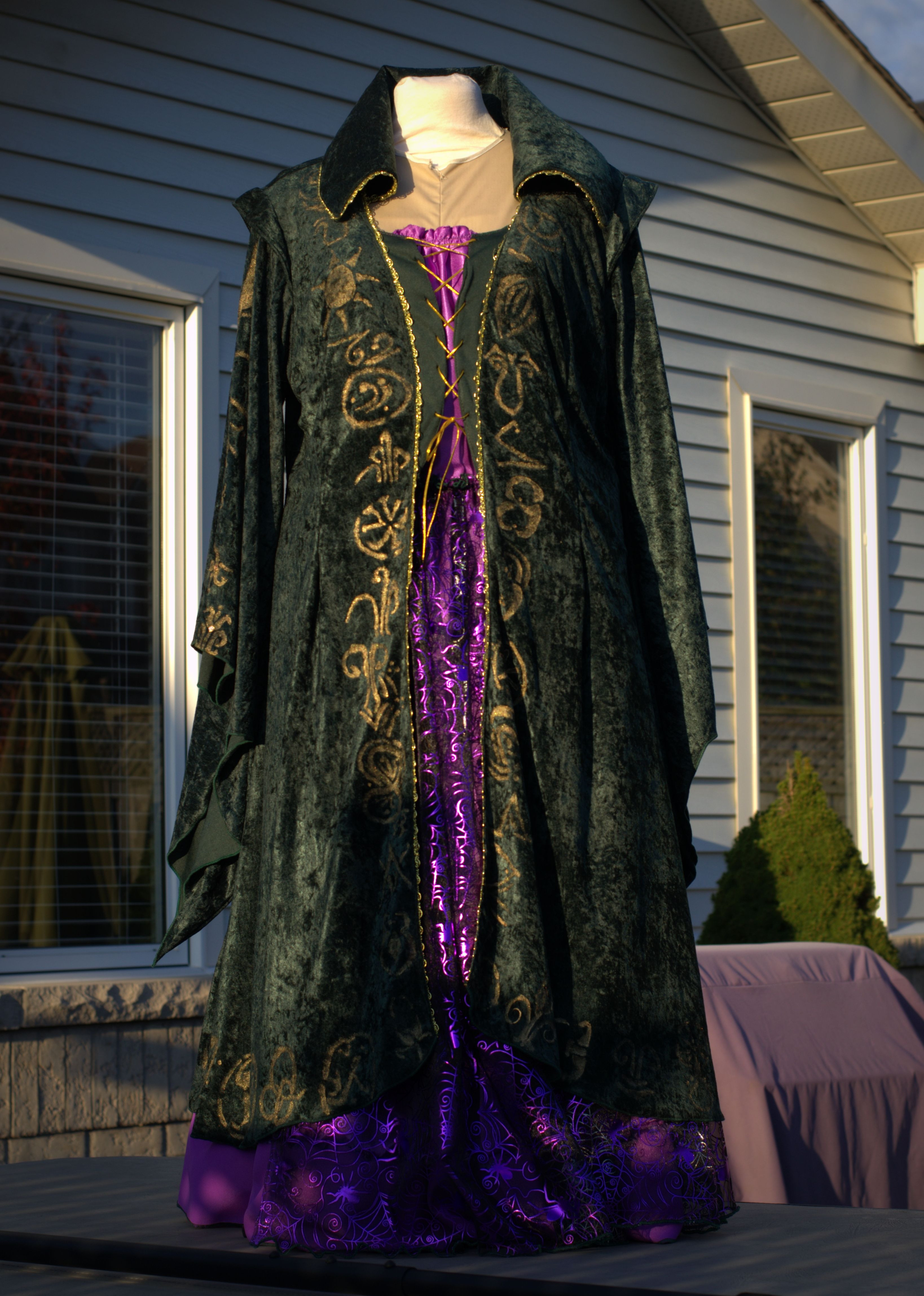 Best ideas about Winifred Sanderson Costume DIY
. Save or Pin this is the pleted hand painted gown for Winnifred Now.