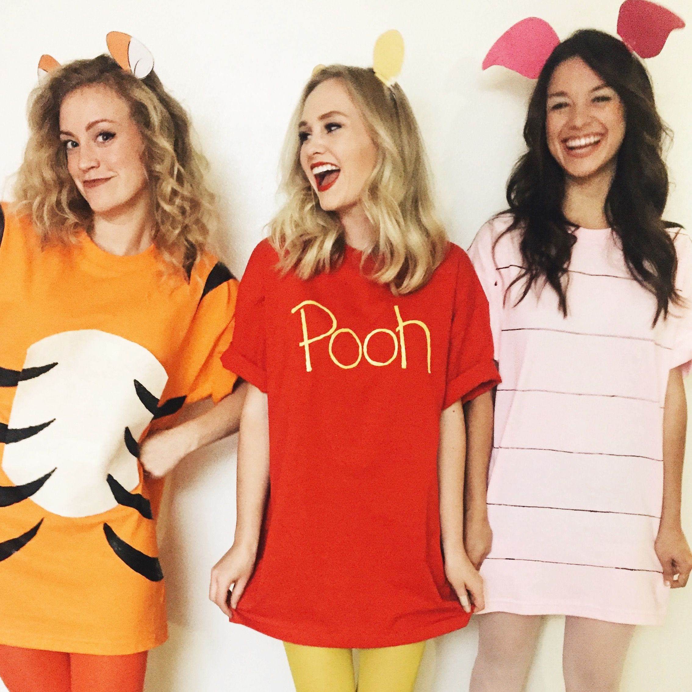 Best ideas about Winnie The Pooh DIY Costume
. Save or Pin Halloween DIY Costumes Pooh Bear Piglet & Tigger Now.