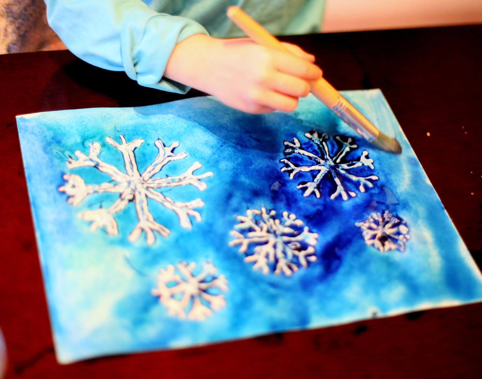 Best ideas about Winter Arts And Crafts
. Save or Pin Winter Watercolor Resist Art with Free Printable Snowflake Now.