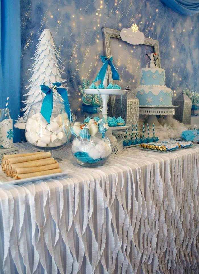 Best ideas about Winter Birthday Ideas For Adults
. Save or Pin Kara s Party Ideas Frozen Winter Wonderland Themed Now.