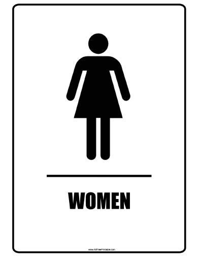 Best ideas about Womens Bathroom Sign
. Save or Pin Women Bathroom Signs Free Printable AllFreePrintable Now.