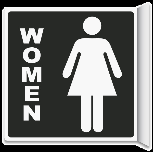 Best ideas about Womens Bathroom Sign
. Save or Pin 2 Way Women s Restroom Sign T4335 by SafetySign Now.