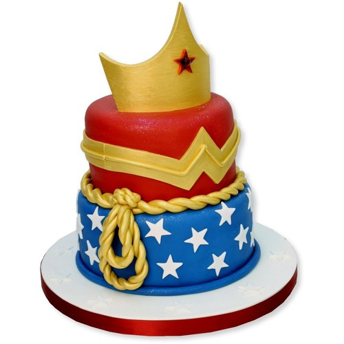 Best ideas about Wonder Woman Birthday Cake
. Save or Pin Tiered Wonder Woman Cake Birthday Cakes Now.