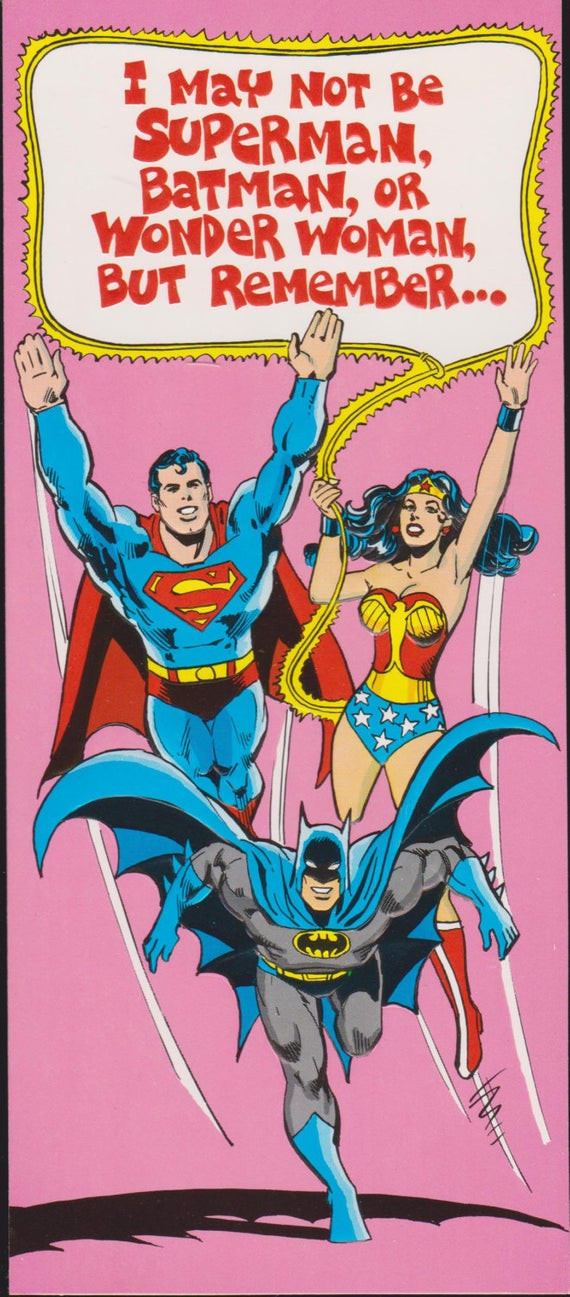 Best ideas about Wonder Woman Birthday Card
. Save or Pin 1978 SUPERMAN BATMAN WONDER Woman retro Studio by Now.