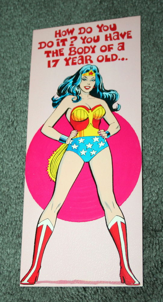 Best ideas about Wonder Woman Birthday Card
. Save or Pin Original Greeting Birthday Card DC ics Wonder Woman Now.