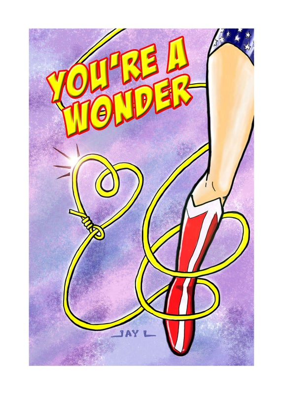 Best ideas about Wonder Woman Birthday Card
. Save or Pin Items similar to You re A Wonder Wonder Woman Greeting Now.