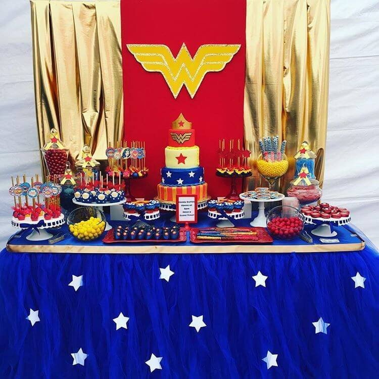 Best ideas about Wonder Woman Birthday Decorations
. Save or Pin Classy Wonder Woman Birthday Party Decor Halfpint Party Now.