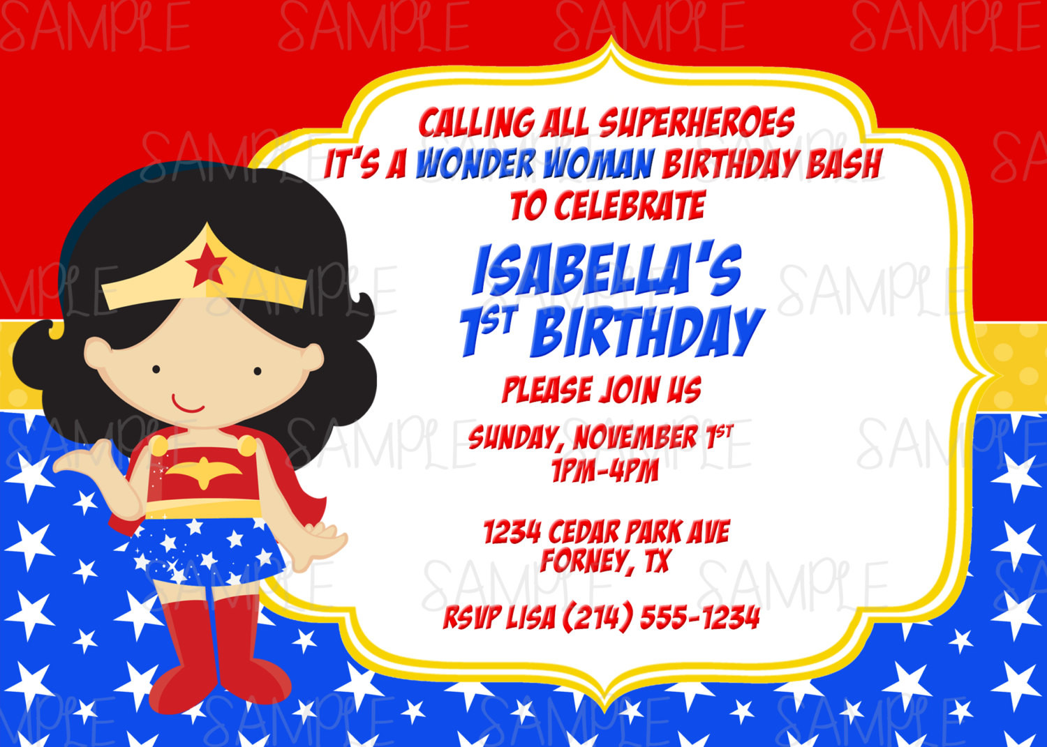 Best ideas about Wonder Woman Birthday Invitations
. Save or Pin Printable Wonder Woman Birthday Party Invitation plus FREE Now.