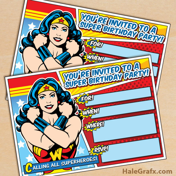 Best ideas about Wonder Woman Birthday Invitations
. Save or Pin FREE Printable Wonder Woman Birthday Invitation Now.
