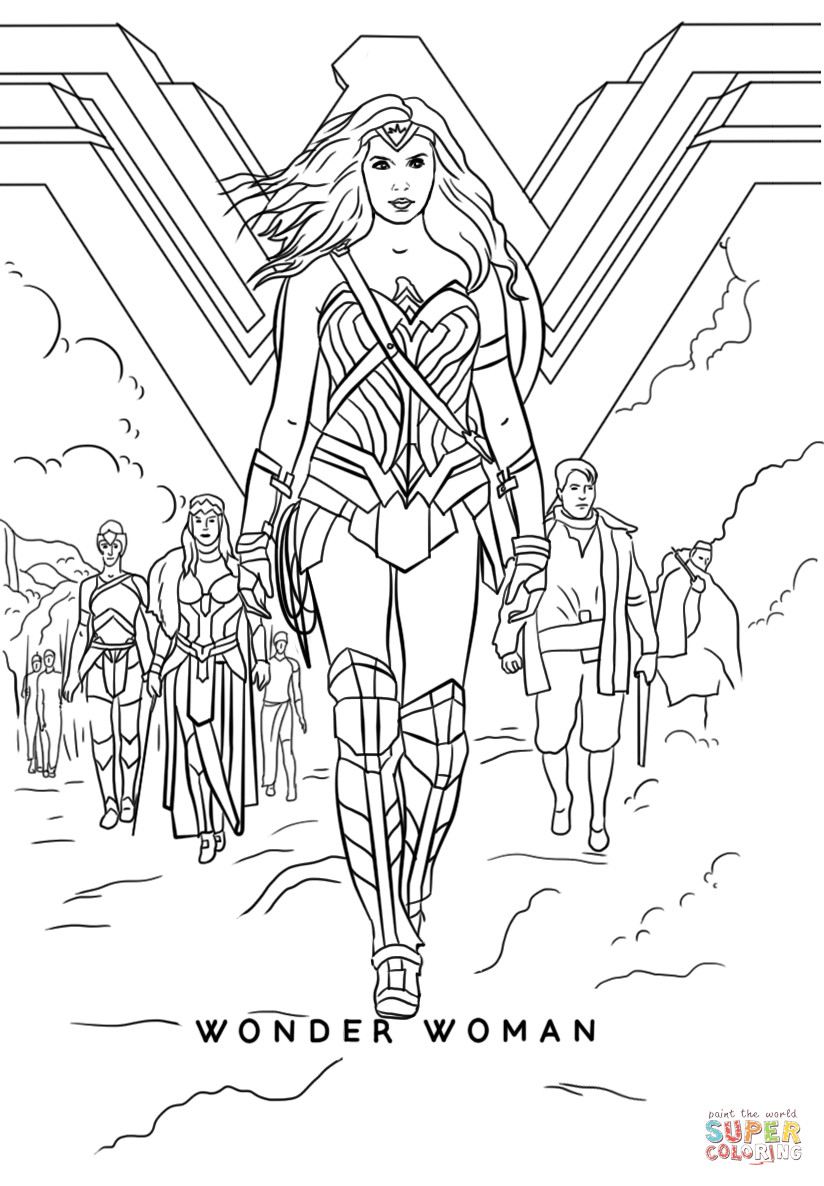 Best ideas about Wonder Woman Coloring Sheets For Kids
. Save or Pin Wonder Woman Movie coloring page Now.