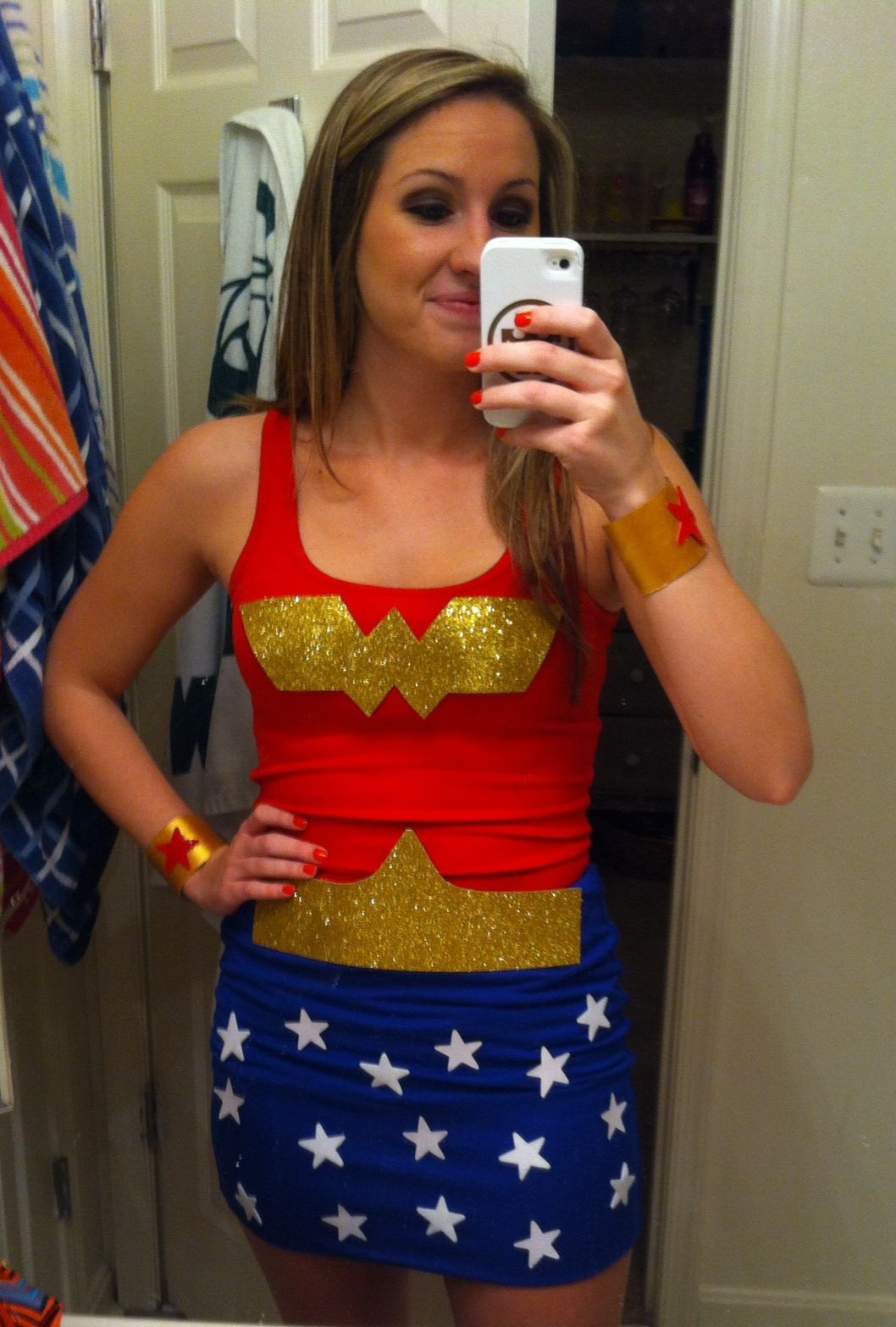 Best ideas about Wonder Woman Halloween Costume DIY
. Save or Pin DIY Wonder Woman costume Halloweiner Pinterest Now.