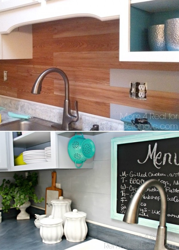 Best ideas about Wood Backsplash DIY
. Save or Pin Top 20 DIY Kitchen Backsplash Ideas Now.