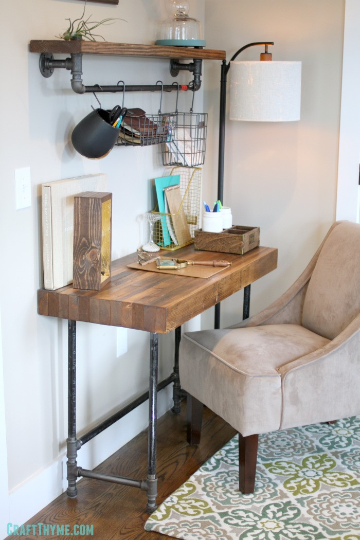 Best ideas about Wood Desk DIY
. Save or Pin Building a Custom Industrial Wooden Desk • Craft Thyme Now.