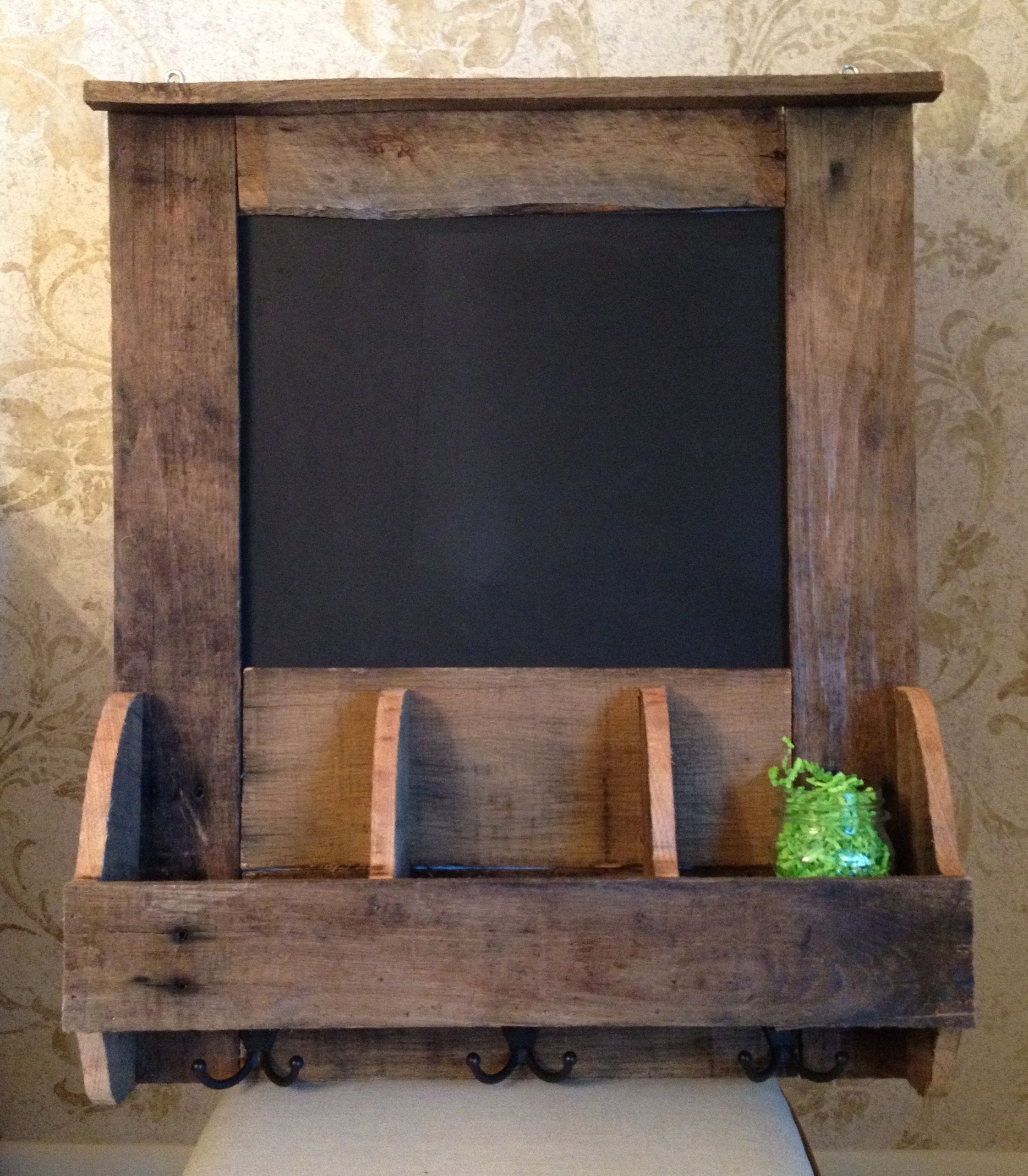 Best ideas about Wood Pallet Craft Ideas
. Save or Pin Reclaimed Pallet Wood Chalkboard Organizer Now.