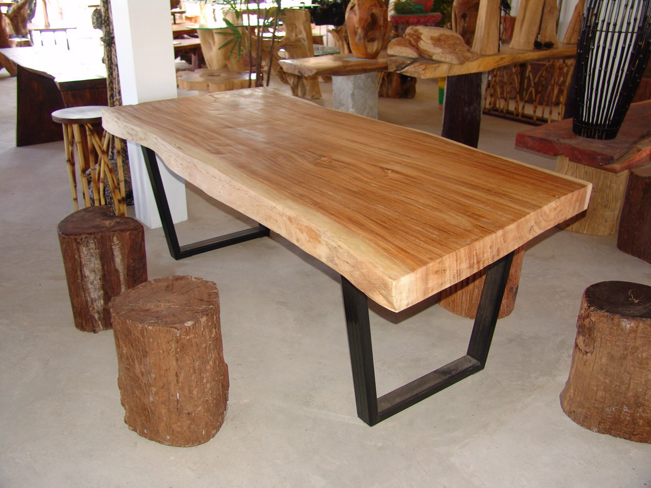 Best ideas about Wood Slab Dining Table
. Save or Pin Live Edge Dining Table Acacia Wood Live Edge Reclaimed Solid Now.