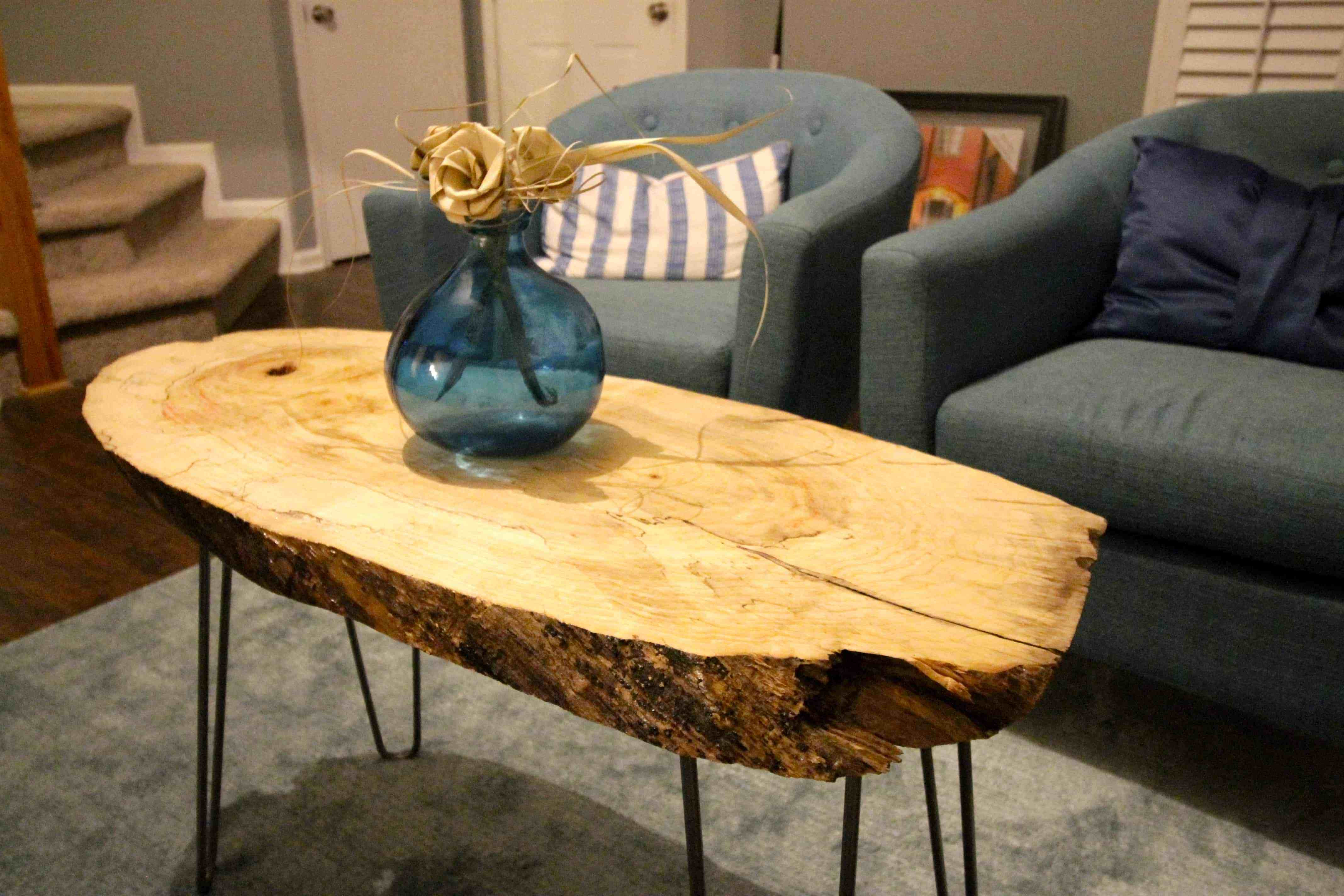 Best ideas about Wood Slab Table DIY
. Save or Pin DIY Live Edge Wood Slab Coffee Table • Charleston Crafted Now.