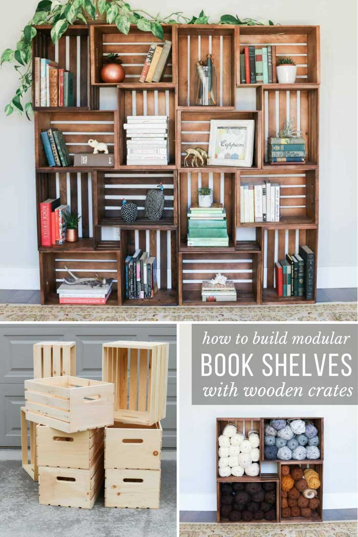 Best ideas about Wooden Crate Shelves DIY
. Save or Pin Easy DIY Yarn Storage Shelves Using Wooden Crates Video Now.