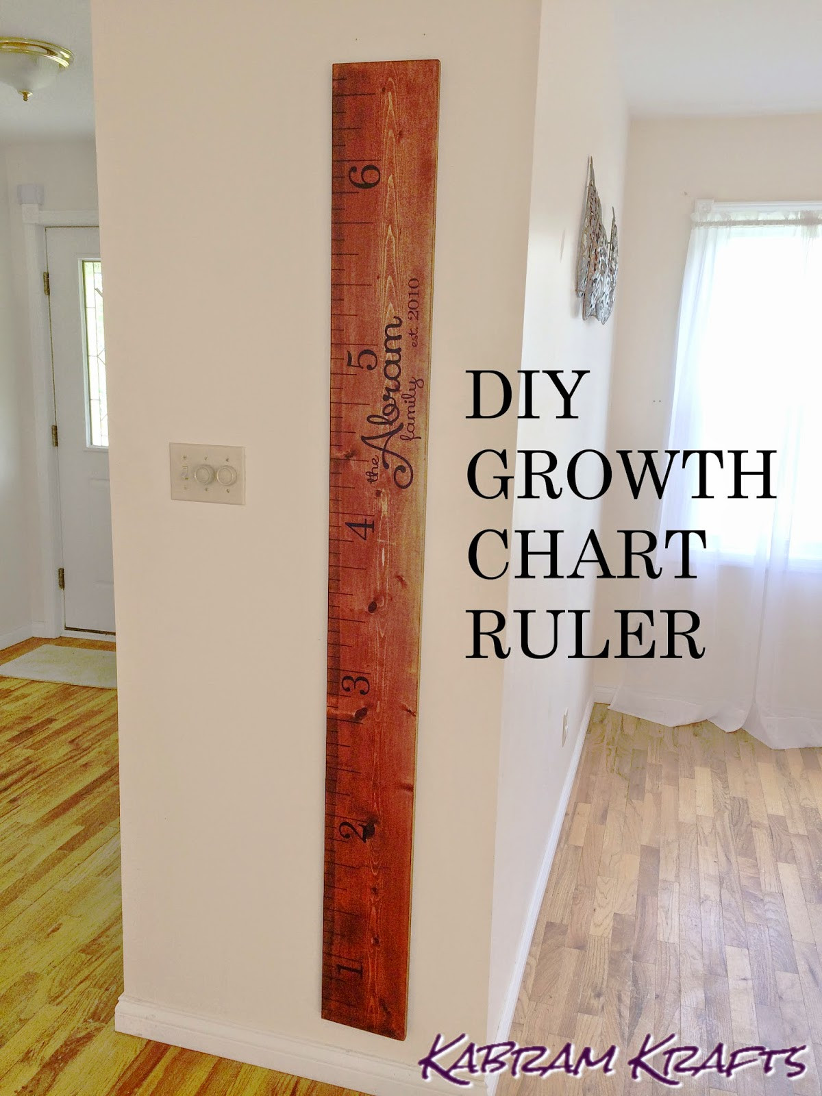 Best ideas about Wooden Growth Chart DIY
. Save or Pin DIY Wooden Growth Ruler Chart Kabram Krafts Now.