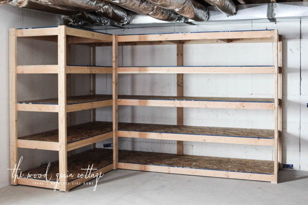 Best ideas about Wooden Shelves DIY
. Save or Pin DIY Basement Shelving House decor Now.