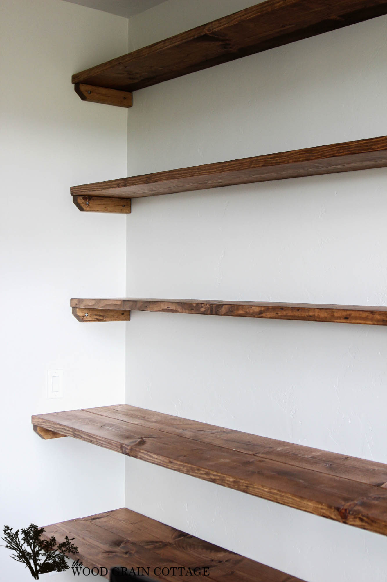 Best ideas about Wooden Shelves DIY
. Save or Pin DIY Dining Room Open Shelving The Wood Grain Cottage Now.
