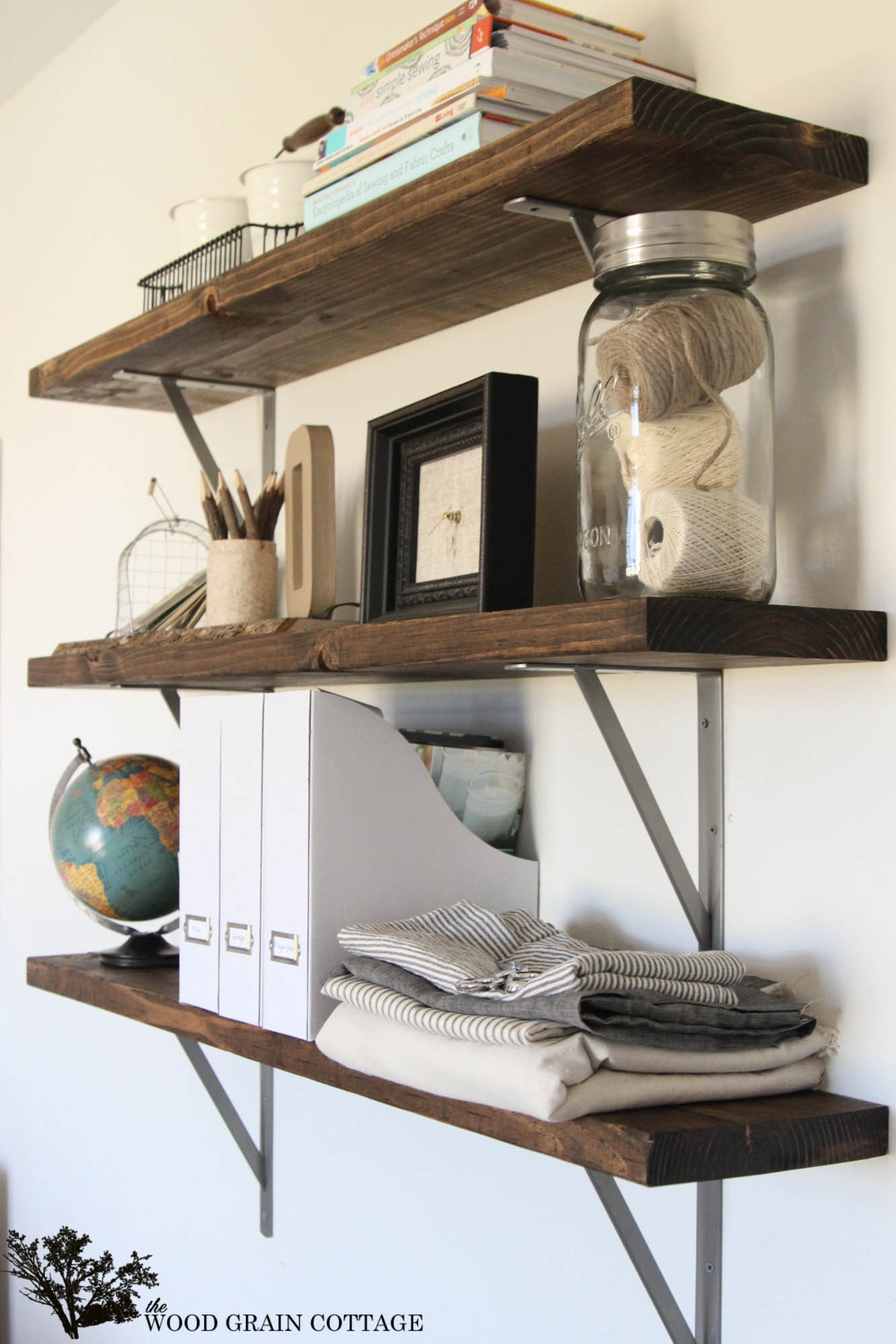 Best ideas about Wooden Shelves DIY
. Save or Pin Farmhouse Flair Diy Wood Storage Shelf How To Now.