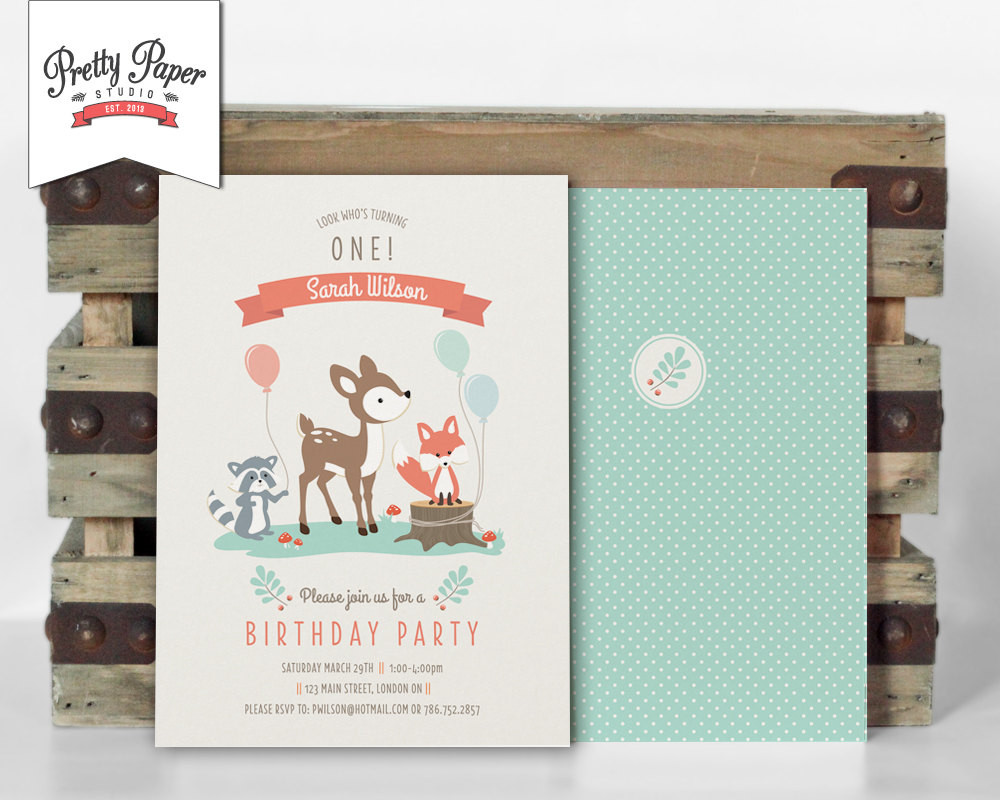 Best ideas about Woodland Birthday Invitations
. Save or Pin Woodland Birthday Party Invitation Woodland Party Invite Now.