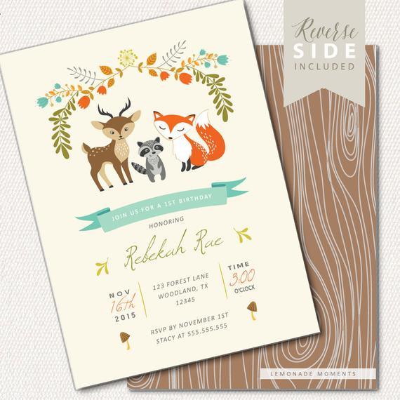 Best ideas about Woodland Birthday Invitations
. Save or Pin Woodland Birthday Invitation Fox Birthday Invitation Fall Now.