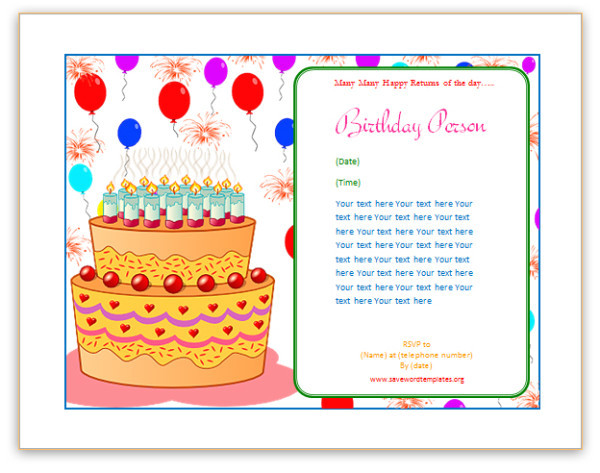 Best ideas about Word Birthday Card Template
. Save or Pin Birthday Card Template Now.