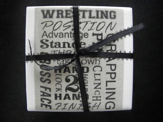 Best ideas about Wrestling Gift Ideas
. Save or Pin Wrestling Set of 4 Drink Coasters Great Gift Idea for Dad Now.