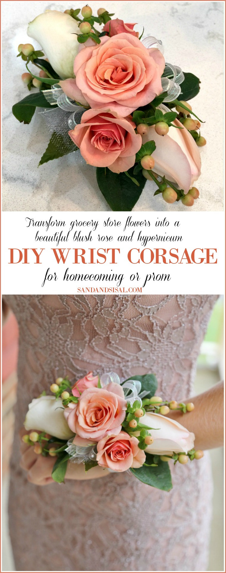 Best ideas about Wrist Corsage DIY
. Save or Pin DIY Wrist Corsage for Home ing or Prom Sand and Sisal Now.