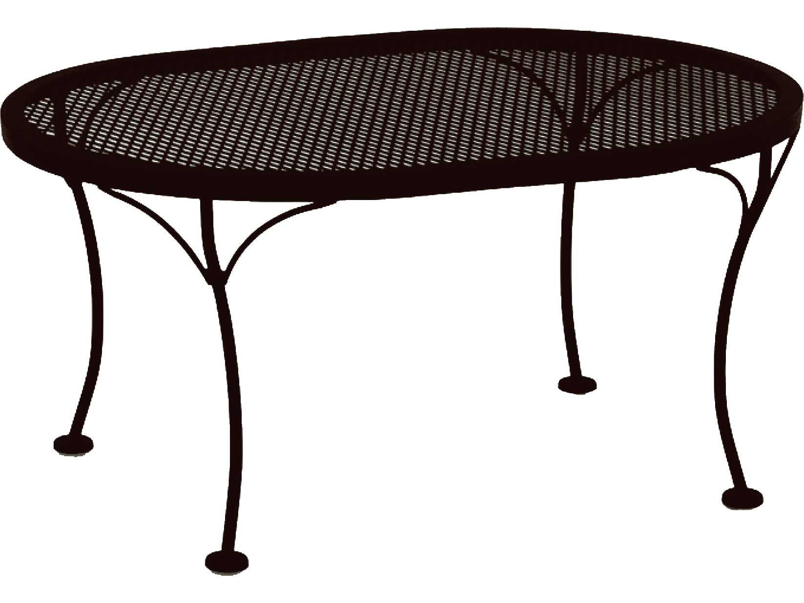 Best ideas about Wrought Iron Coffee Table
. Save or Pin OW Lee Mesh Wrought Iron 34 x 24 Oval Coffee Table Now.