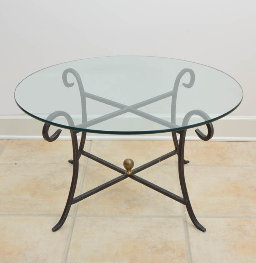 Best ideas about Wrought Iron Coffee Table
. Save or Pin Wrought Iron Coffee Table with Round Glass EBTH Now.