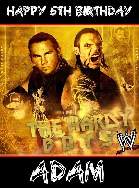 Best ideas about Wwe Birthday Card
. Save or Pin WWE WRESTLING Hardy Boys PERSONALISED Birthday Card Now.