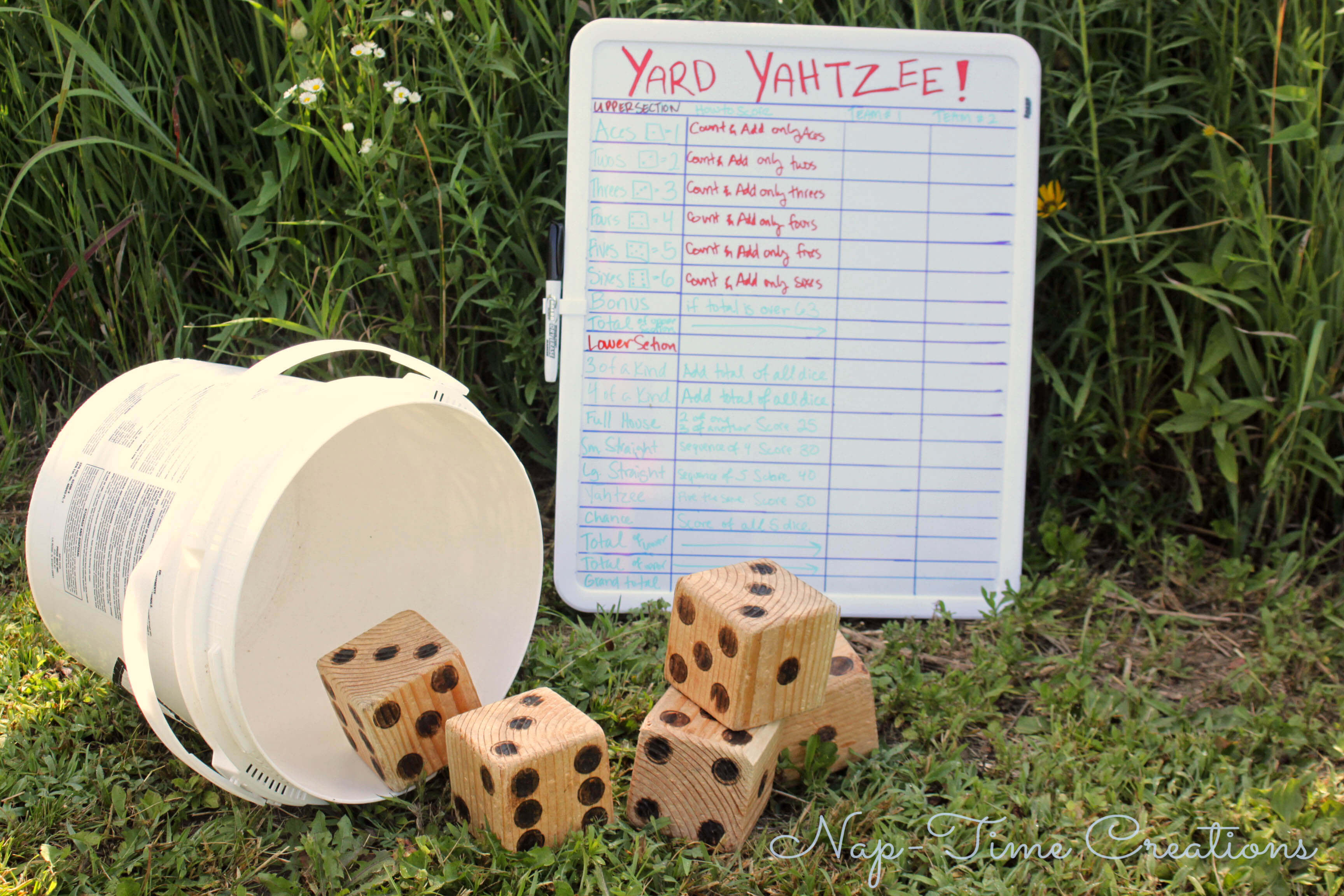 Best ideas about Yard Yahtzee DIY
. Save or Pin Yard Yahtzee and Summer Fun Part 9 Nap time Creations Now.
