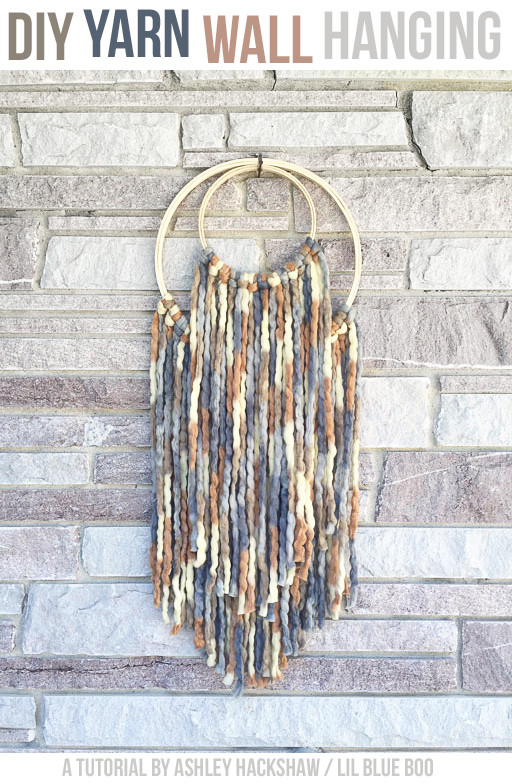 Best ideas about Yarn Wall Hanging DIY
. Save or Pin DIY Yarn Wall Hanging Ashley Hackshaw Lil Blue Boo Now.