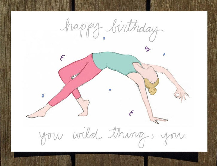 Best ideas about Yoga Birthday Wishes
. Save or Pin Happy Birthday You Wild Thing You Yoga Birthday Card Now.